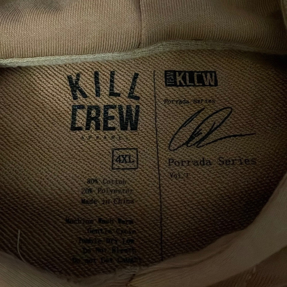 Killcrew sweater 4xl used